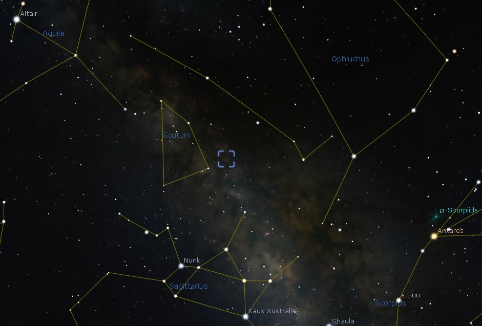 M16 Location - Image From Stellarium