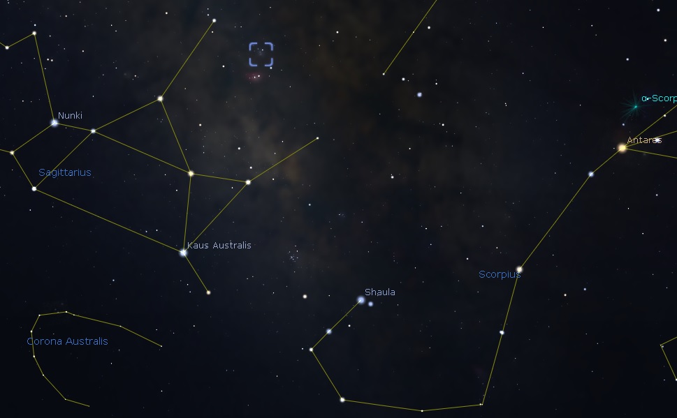M21 Location - Image From Stellarium