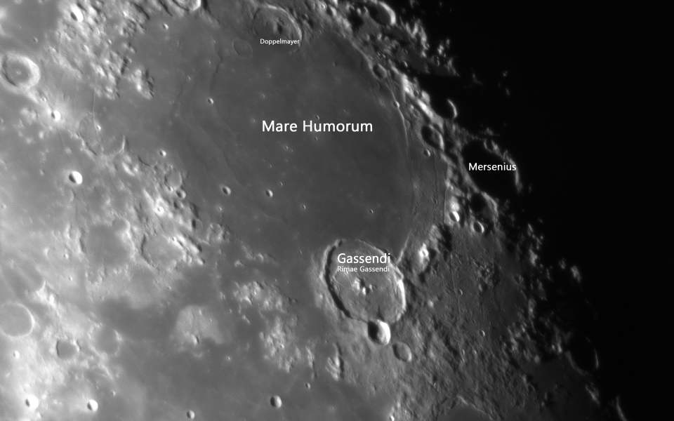 Moon - Mare 
		Humorum Area by Jeff Kraehnke 