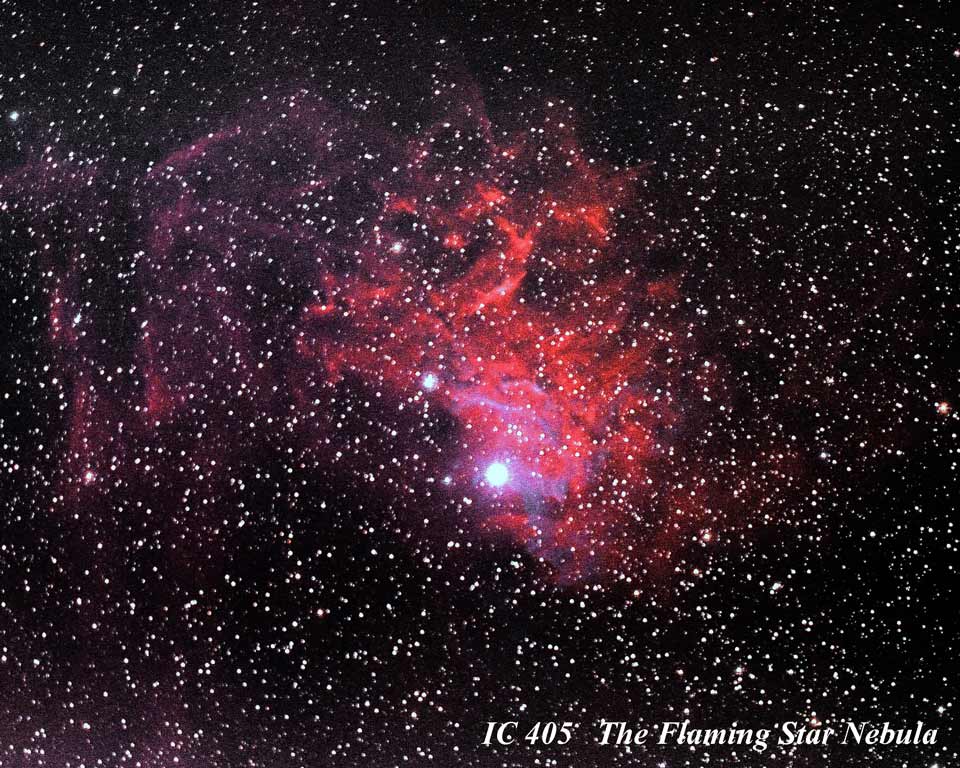 IC 405 - Flaming Star Nebula by Paul Borchardt 