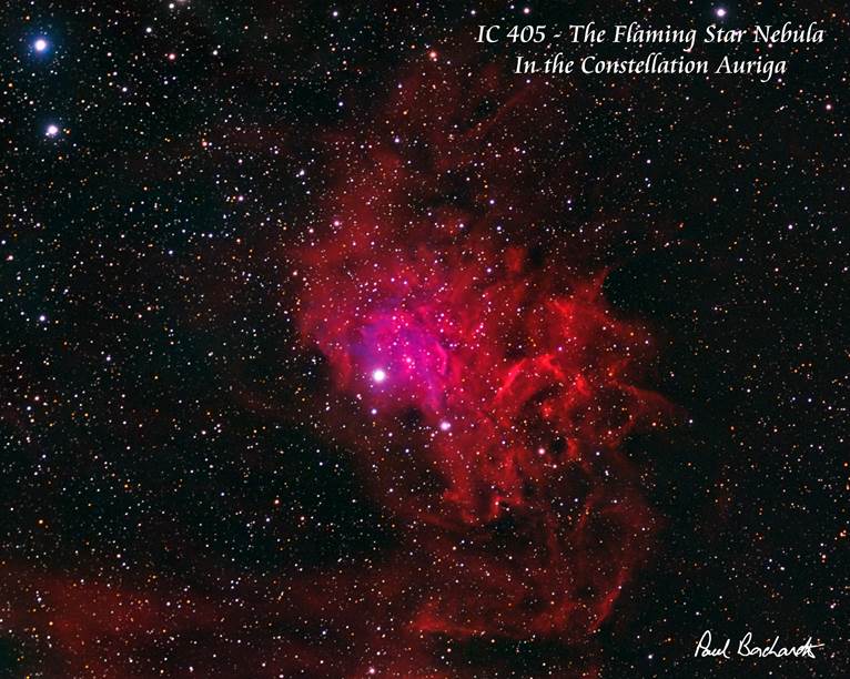 IC 405 - Flaming Star Nebula by Paul Borchardt 