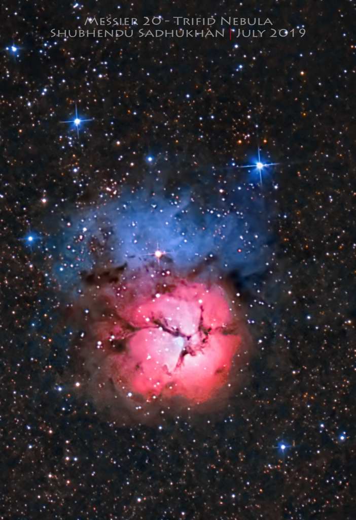 M20 - The Trifid Nebula by Shubhendu Sadhukhan 