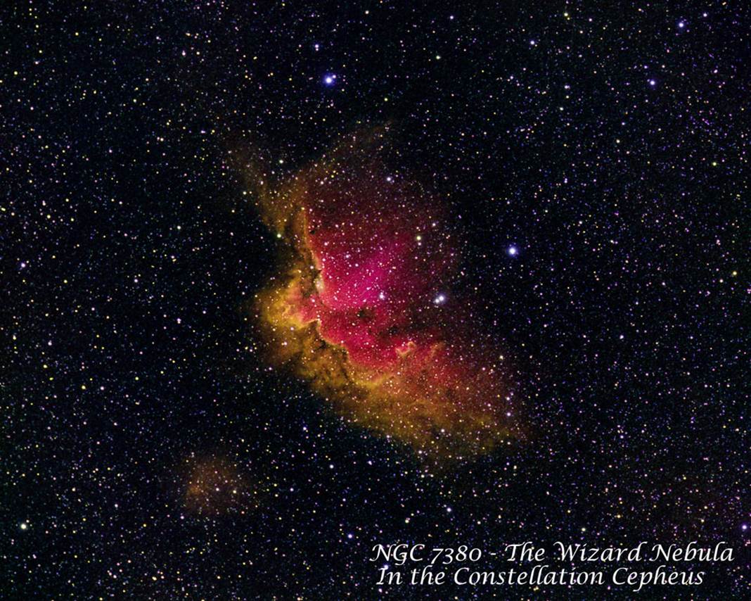NGC 7380 - The 
		Wizard Nebula  