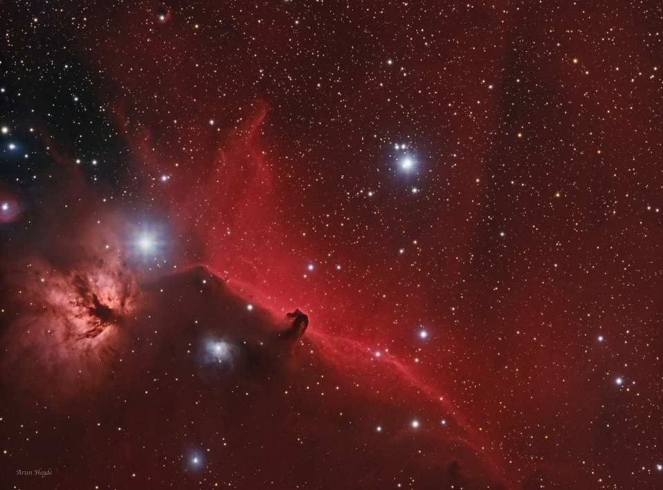 The Flame and Horsehead Nebula