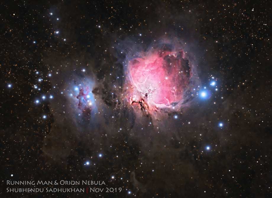 M42 & M43 - Orion and Running Man Nebulas
