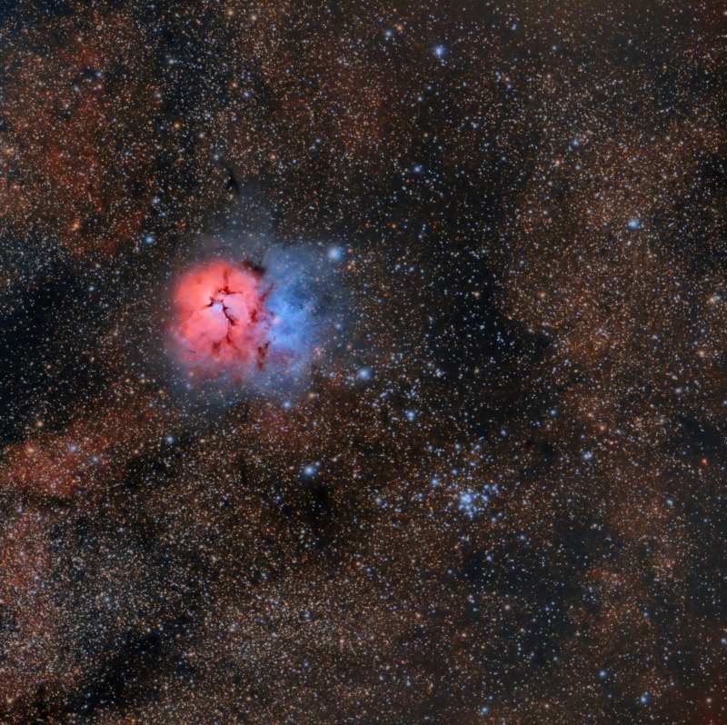 Trifid Nebula in 25 Minutes