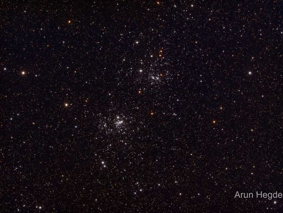 NGC 869 and 884 - The Double Cluster by Arun Hegde NGC 869 and 884 - The Double Cluster