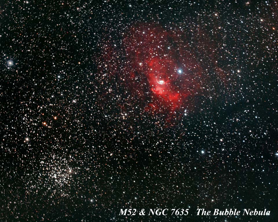M52 / Bubble Nebula  by Paul Borchardt 