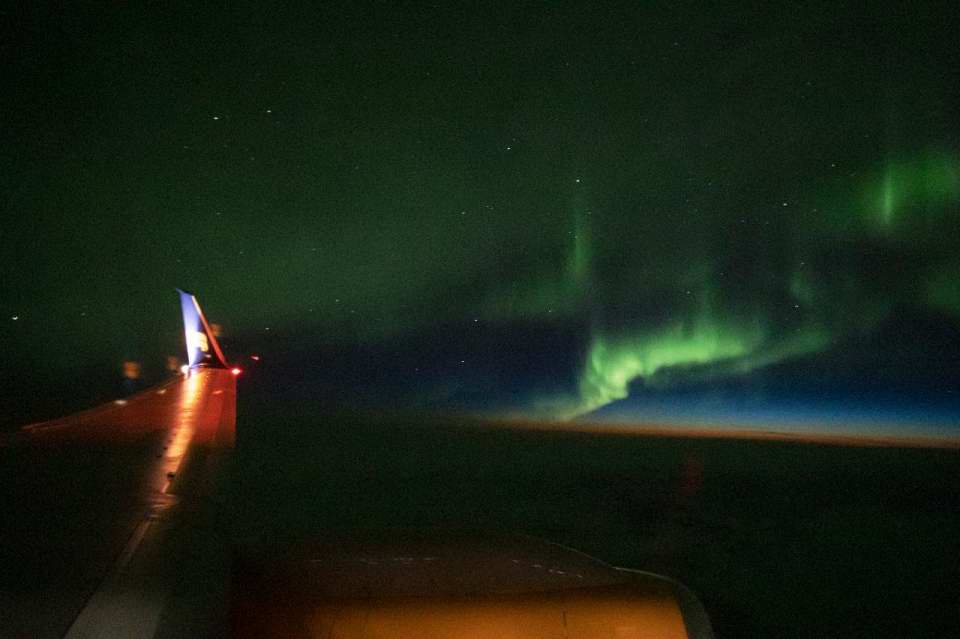 Aurora From a Jet