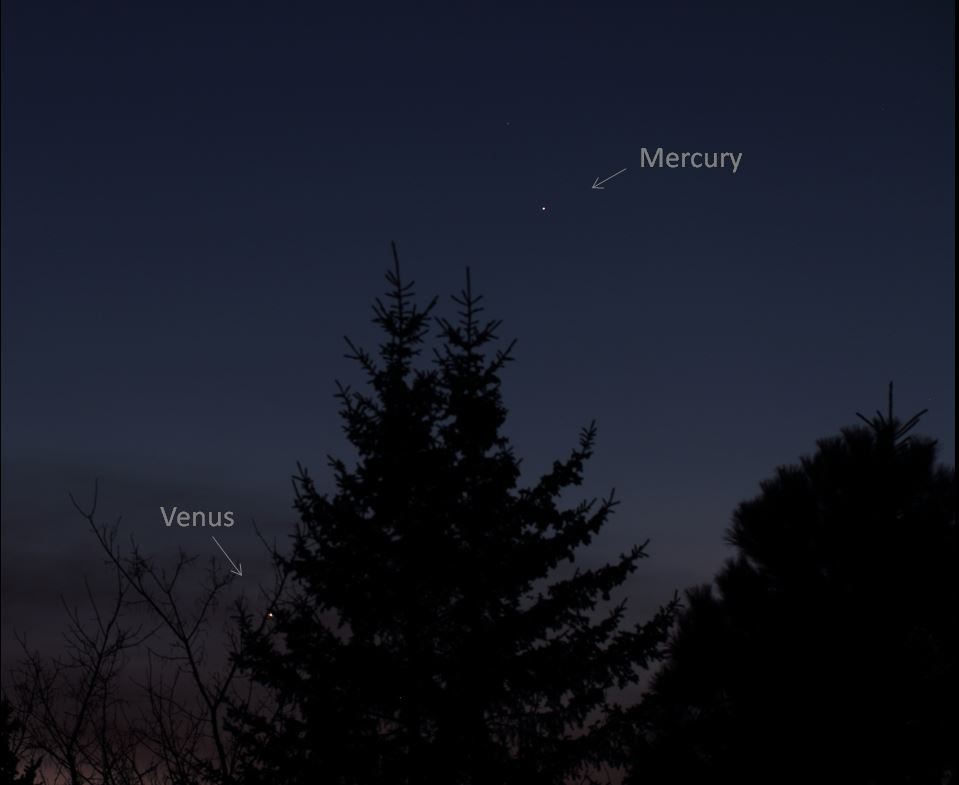 Mercury & 
		Venus  by Tamas Kriska 
