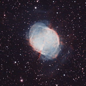 M27 Dumbbell Nebula 09-July-2021 by Ron Lundgren 