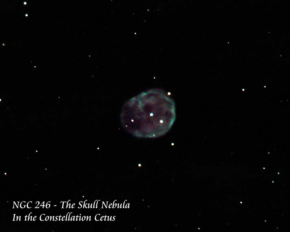 NGC 
		246 - The Skull Nebula by Paul Borchardt 