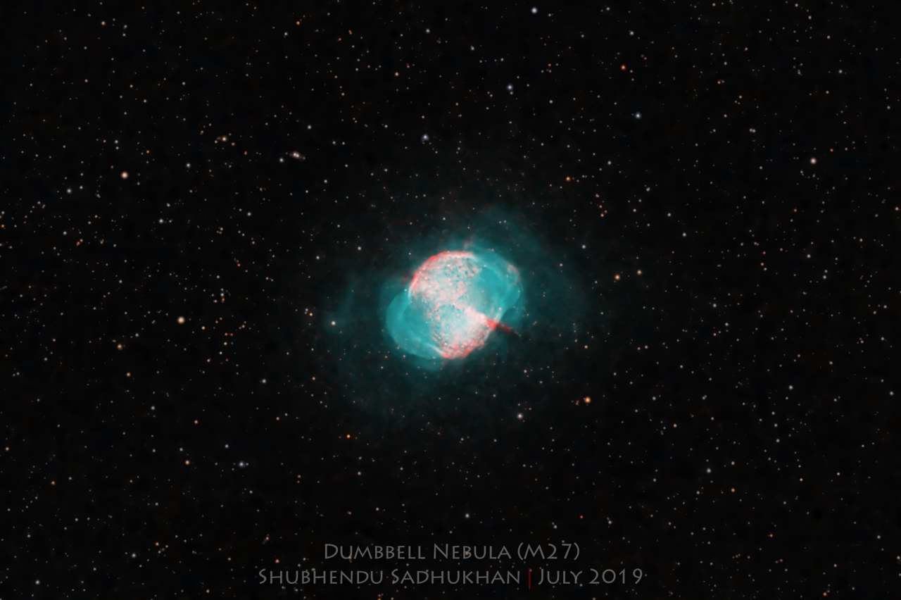 M27 - The Dumbbell Nebula by Shubhendu Sadhukhan 
