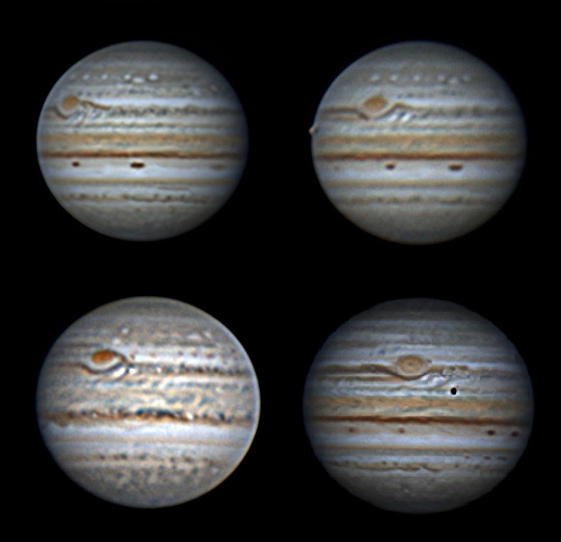 Jupiter August 6 - Great Red Spot gets a black eye!